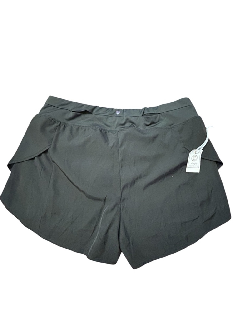 Simply Southern Women's Black Layered Ruffle Athletic Running Shorts SZ XL NWT - Picture 3 of 8